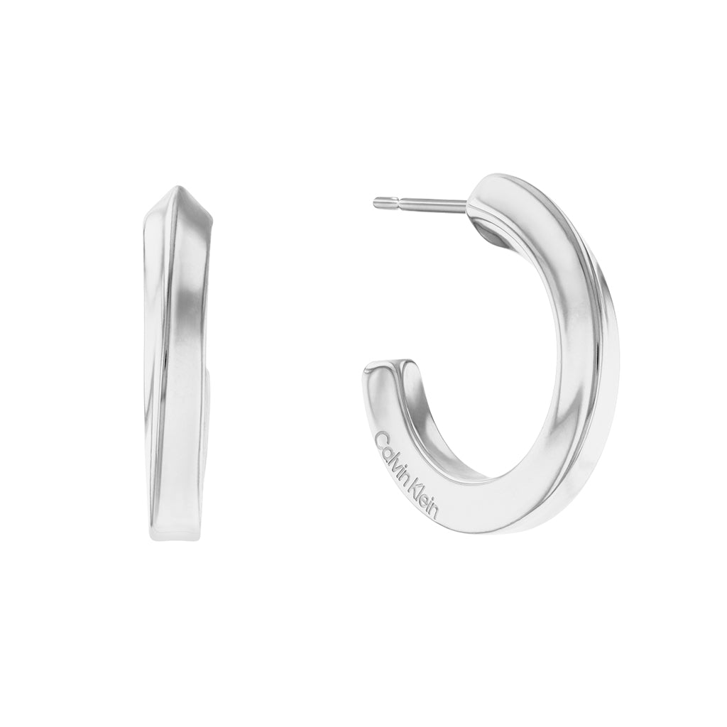 BOUCLES D'OREILLES CALVIN KLEIN TWISTED RING