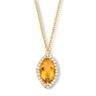 COLLIER ONE MORE ETNA OR JAUNE CITRINE ET DIAMANTS