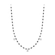 COLLIER GIGI CLOZEAU MINI OR BLANC RESINE NOIRE 3 DIAMANTS