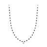 COLLIER MINI GIGI CLOZEAU OR BLANC RESINE NOIRE 1 DIAMANT