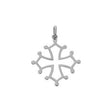 PENDENTIF OR BLANC HOMME CROIX OCCITANE