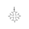 PENDENTIF OR BLANC HOMME CROIX OCCITANE
