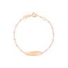 BRACELET GIGI CLOZEAU BÉBÉ PLAQUE OVALE LITTLE GIGI