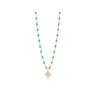 COLLIER GIGI CLOZEAU LUCKY TRÈFLE DIAMANTS OR ROSE