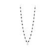COLLIER GIGI CLOZEAU SUPRÊME OR BLANC RESINE NOIRE 1 DIAMANT