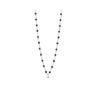 COLLIER GIGI CLOZEAU SUPRÊME OR BLANC RESINE NOIRE 1 DIAMANT
