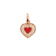 PENDENTIF GIGI CLOZEAU OR ROSE COEUR DENTELLE