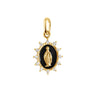 PENDENTIF GIGI CLOZEAU MADONE SUPREME OR JAUNE DIAMANTS