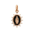 PENDENTIF GIGI CLOZEAU MADONE SUPREME PM OR ROSE ET DIAMANTS