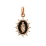 PENDENTIF GIGI CLOZEAU MADONE SUPREME PM OR ROSE ET DIAMANTS