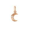 PENDENTIF GIGI CLOZEAU PETITE LUNE OR ROSE DIAMANT