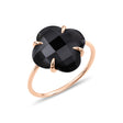 BAGUE MORGANNE BELLO VICTORIA OR ROSE ONYX