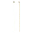 BOUCLES D'OREILLES CLAVERIN LONG SIMPLY OR JAUNE