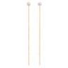 BOUCLES D'OREILLES CLAVERIN LONG SIMPLY OR JAUNE