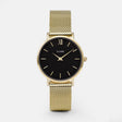 MONTRE CLUSE MINUIT MESH GOLD/BLACK