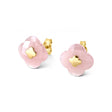MORGANNE BELLO BOUCLES D'OREILLE VICTORIA OR JAUNE QUARTZ GUAVA