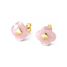MORGANNE BELLO BOUCLES D'OREILLE VICTORIA OR JAUNE QUARTZ GUAVA