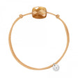 MORGANNE BELLO BRACELET CORDON BEIGE DORÉ COUSSIN PIERRE DE SOLEIL